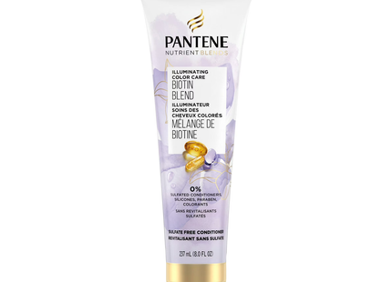 Pantene Pro-V - Mélanges de nutriments - Soin couleur illuminant - Après-shampooing sans sulfate avec biotine | 237 ml 