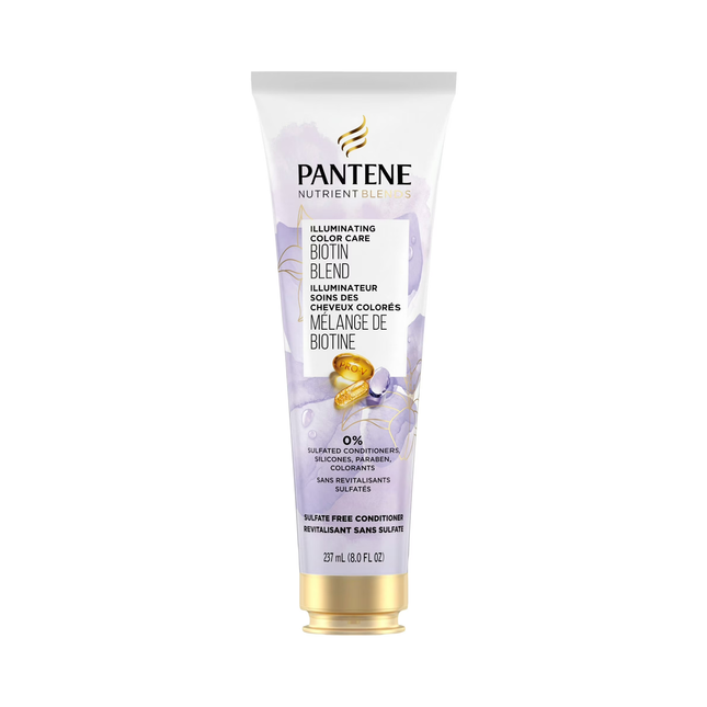 Pantene Pro-V - Mélanges de nutriments - Soin couleur illuminant - Après-shampooing sans sulfate avec biotine | 237 ml 