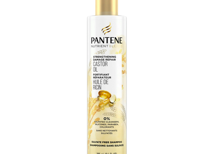 Pantene Pro-V - Mélanges de nutriments renforçant la réparation des dommages - Shampoing sans sulfate à l'huile de ricin | 285 ml