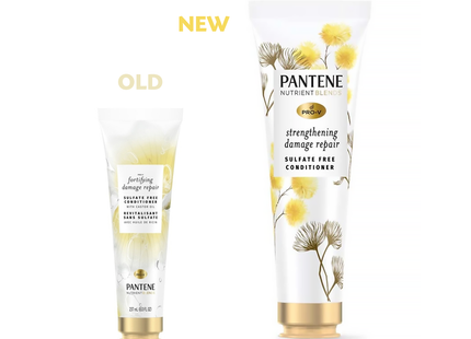 Pantene Pro-V - Mélanges de nutriments - Renforcement de la réparation des dommages - Après-shampooing sans sulfate avec huile de ricin | 237 ml