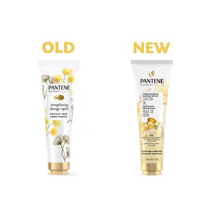 Pantene - Après-shampoing fortifiant réparateur sans sulfate à l'huile de ricin | 237 ml