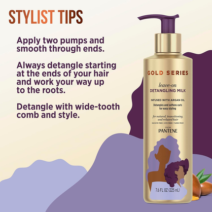 Pantene - Gold Series Leave-On Detangling Milk | 225 mL