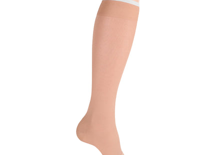 TRUFORM - Bas anti-ulcères superposés beiges | Bout ouvert 30-40 mmHg