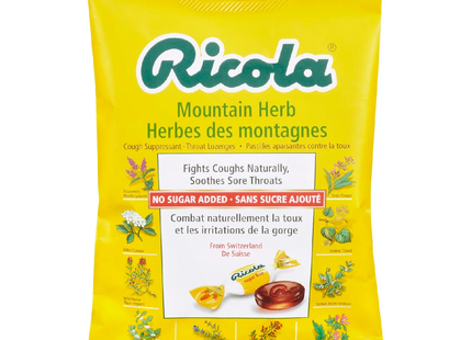 Ricola Mountain Herb Cough Suppressant/Throat Lozenges | 19 Lozenges