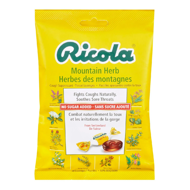 Ricola Mountain Herb Cough Suppressant/Throat Lozenges | 19 Lozenges