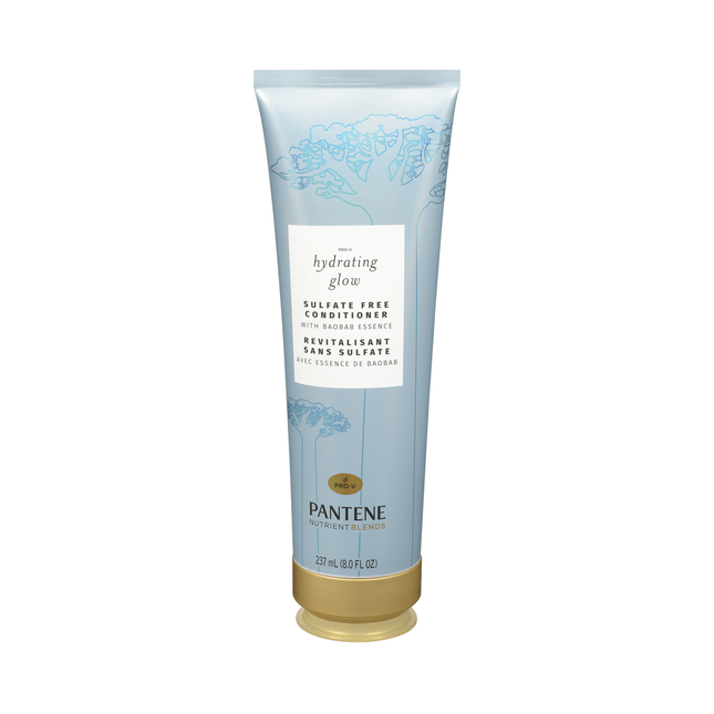 Pantene Pro-V - Mélanges de nutriments - Éclat hydratant - Après-shampooing sans sulfate avec essence de baobab | 237 ml