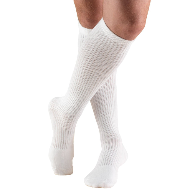 TRUFORM - Mens Athletic Socks White | 15-20 Mmhg