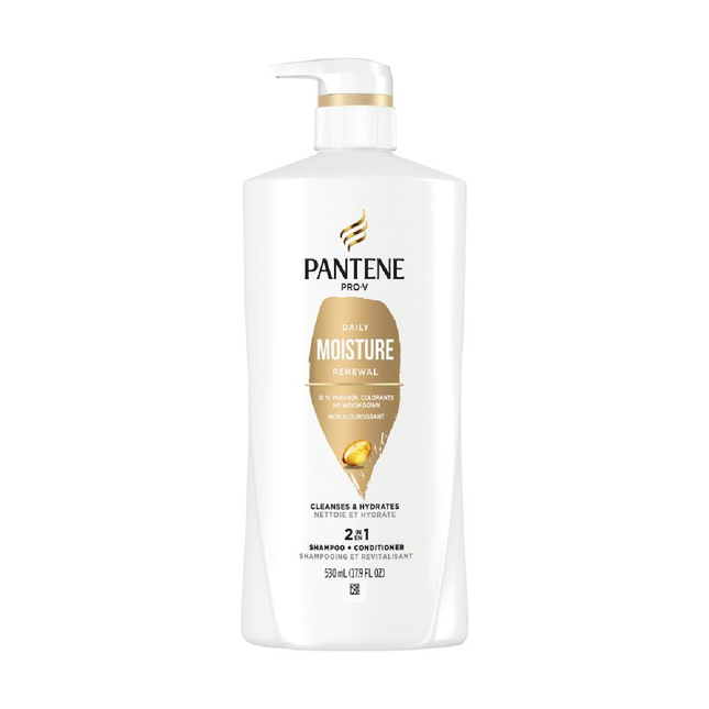 Pantene - Shampooing et revitalisant 2 en 1 Daily Moisture Renewal | 530 ml