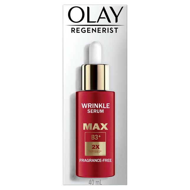 Olay - Sérum rides régénérateur Max B3 2X Peptides | Sans parfum | 40 ml
