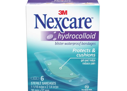 Nexcare Hydrocolloid Blister Waterproof Bandages | 6 Count