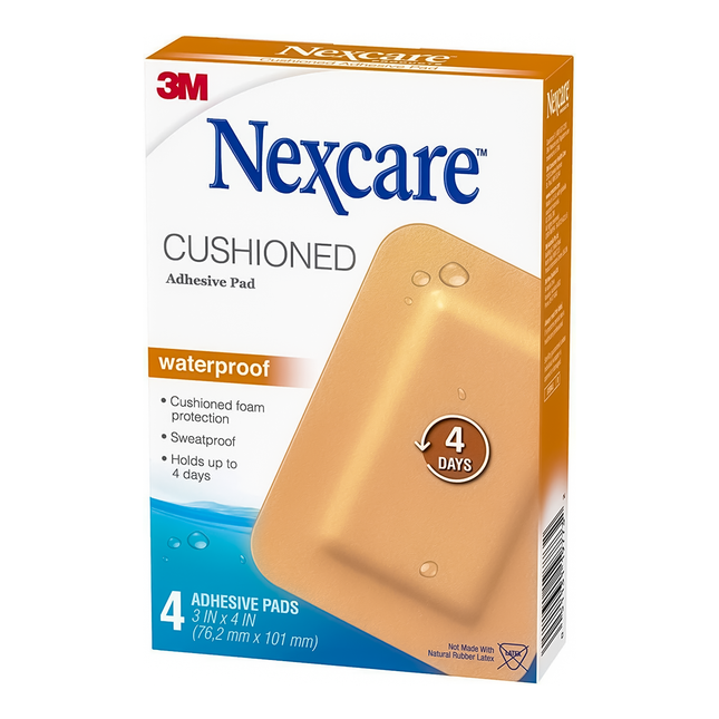 Nexcare - Absolute Waterproof Adhesive Sterile Pads | 4 Count