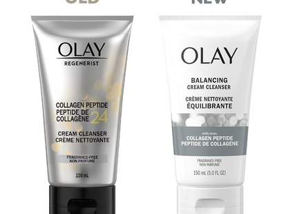 Olay - Balancing Cream Cleanser With Collagen Peptide, Fragrance Free | 150 mL