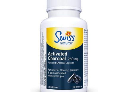 Swiss Natural - Activated Charcoal 260 mg | 120 Capsules