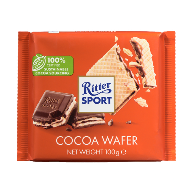 Ritter Sport - Gaufrette au cacao | 100 g