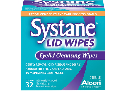 Systane - Lid Wipes Eyelid Cleansing Wipes | 32 Wipes