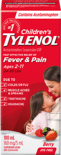 Tylenol Fever & Pain - Ages 2 - 11 - Berry | 100ml