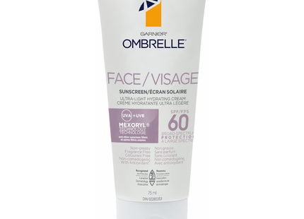 Ombrelle - Ultra-Light Hydrating Cream SPF 60 | 75mL