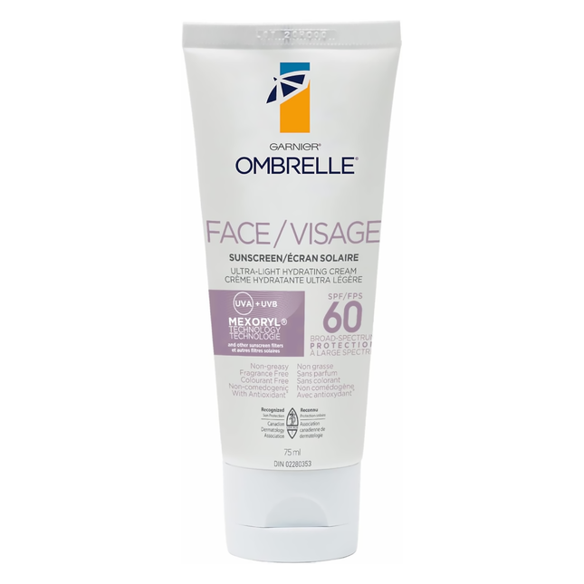 Ombrelle - Crème hydratante ultra-légère SPF 60 | 75 ml