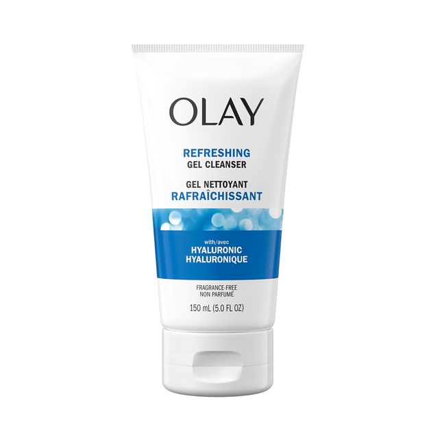 Olay - Nettoyant Gel Rafraîchissant à l'Acide Hyaluronique - Sans Parfum | 150 ml