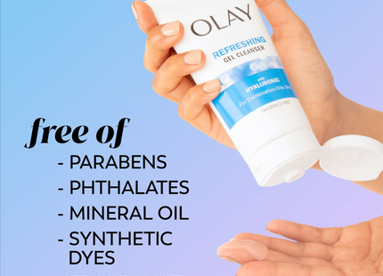 Olay - Refreshing Gel Cleanser with Hyaluronic Acid - Fragrance Free | 150 mL