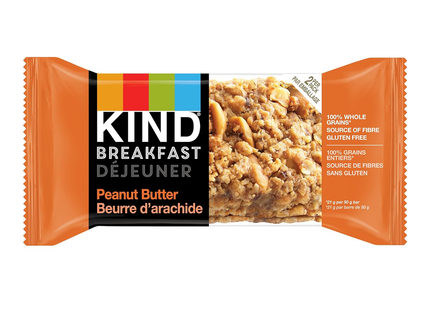 KIND - Breakfast Whole Grain Bars - Peanut Butter