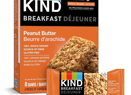 KIND - Breakfast Whole Grain Bars - Peanut Butter