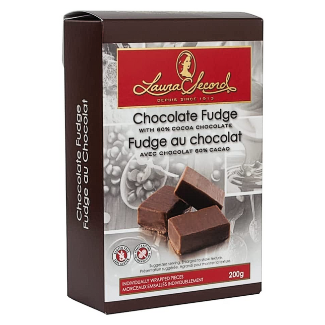 Laura Secord - Fondant au chocolat avec 60 % de cacao - Morceaux emballés individuellement | 200 g