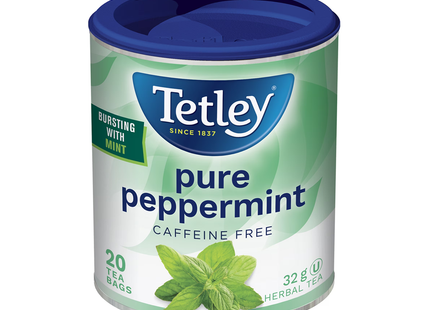 Tetley - Pure Peppermint Tea Caffeine Free | 20 Tea Bags