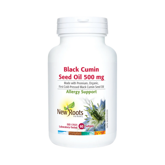 New Roots - Organic Black Cumin Seed Oil 500 mg | 60 softgels