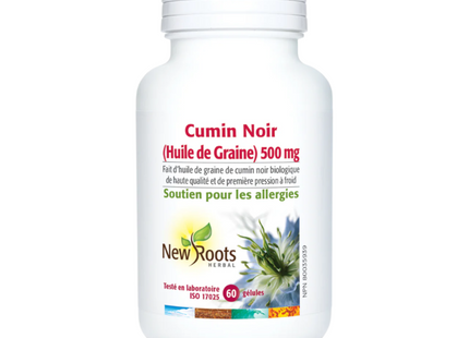 New Roots - Organic Black Cumin Seed Oil 500 mg | 60 softgels