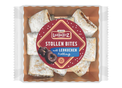 Lambertz - Stollen Bites Lebkuchen Christmas Biscuits | 350 g