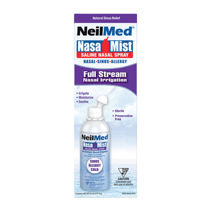 NeilMed – Spray nasal salin NasaMist, jet maximal | 177 ml