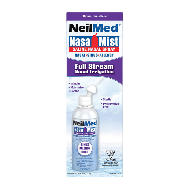 NeilMed - Irrigation nasale à flux complet NasaMist | 177 ml