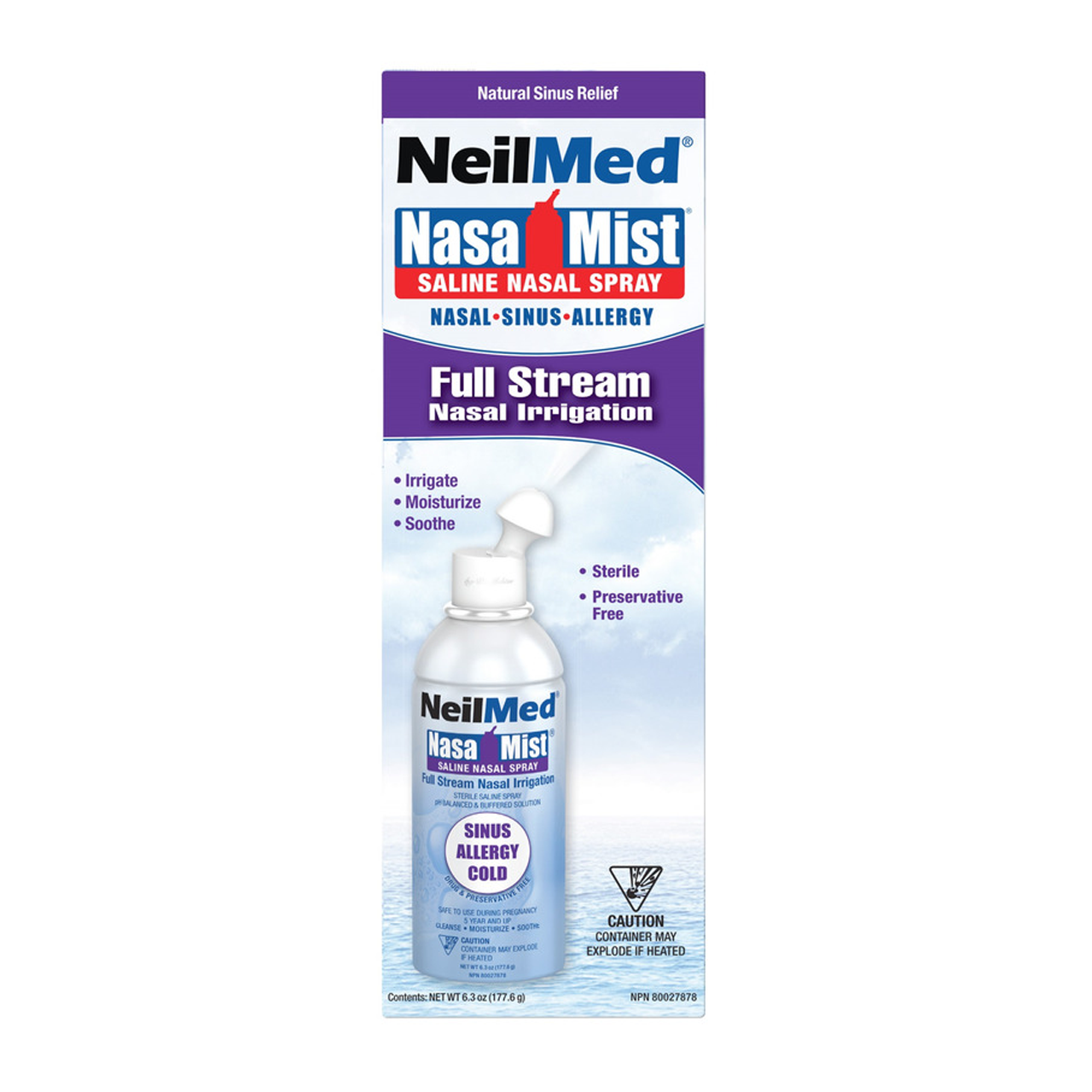 Neilmed Instructions.pdf NeilMed – NasaMist Saline Spray, Full Stream | 177 mL – White Cross E-Store