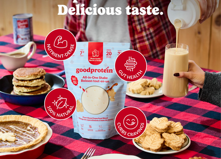 goodprotein All-In-One Shake Plant-Based Superfood Blend, Maple Cookie | 440 g