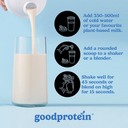 goodprotein All-In-One Shake Plant-Based Superfood Blend, Vanilla Milkshake | 440 g