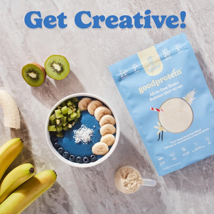 goodprotein All-In-One Shake Plant-Based Superfood Blend, Vanilla Milkshake | 440 g
