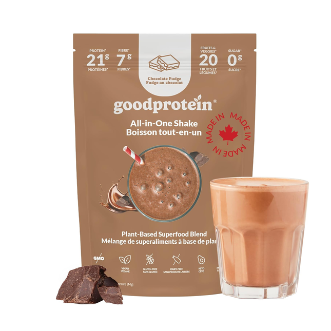 goodprotein All-In-One Shake Plant-Based Superfood Blend, Chocolate Fudge | 880g