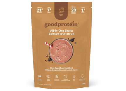 Goodprotein Shake tout-en-un, Moka | 440 g