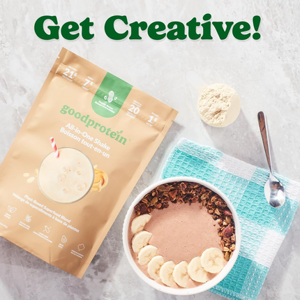 goodprotein All-In-One Shake Plant-Based Superfood Blend, Peanut Butter | 880 g