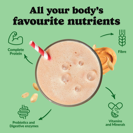 goodprotein All-In-One Shake Plant-Based Superfood Blend, Peanut Butter | 880 g