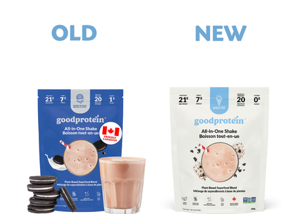 goodprotein - All-In-One Shake Plant-Based Superfood Blend, Cookies & Cream | 880 g