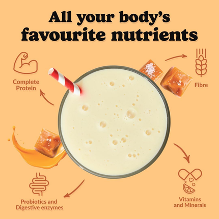 goodprotein All-In-One Shake Plant-Based Superfood Blend, Salted Caramel | 880 g