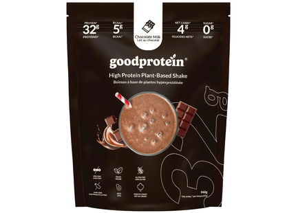 goodprotein High Protein Plant-Based Shake, Chocolate Milk | 940 g