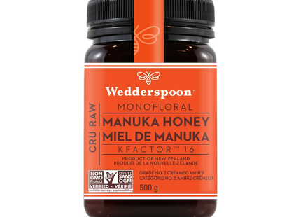 Wedderspoon - Miel de Manuka cru facteur K 16 | 500 g