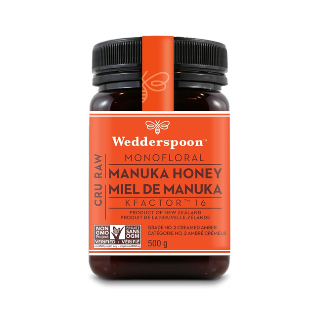 Wedderspoon - Miel de Manuka cru facteur K 16 | 500 g
