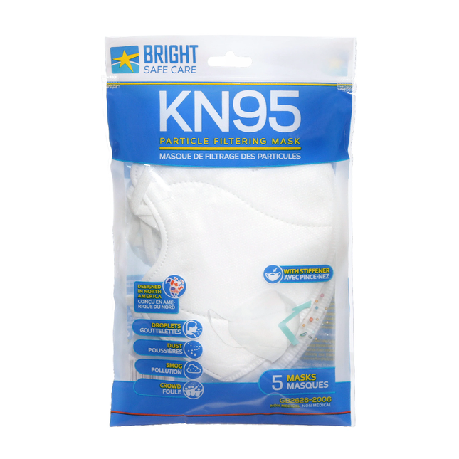 Bright Safe Care - KN95 Masks | 5 Masks