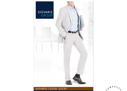 *Sigvaris - Business Casual Compression Socks - Brown 15-20 mmHg | 189CC11