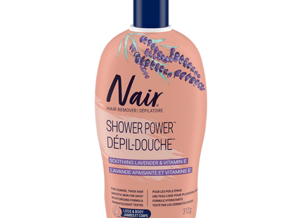 Nair - Hair Remover Shower Power, Soothing Lavender & Vitamin E | 312 g