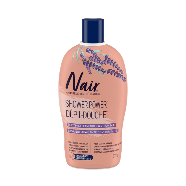 Nair - Hair Remover Shower Power, Soothing Lavender & Vitamin E | 312 g